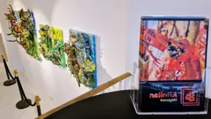 galerie wasser vordergrund katalog nelinha, hintergrund 5 bilder in reihe